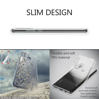 NALIA Hülle kompatibel mit Huawei P30 Lite, Motiv Handyhülle Ultra-Slim Silikon Case Crystal Cover Schutzhülle Durchsichtig, Handy-Tasche Backcover Transparent Bumper