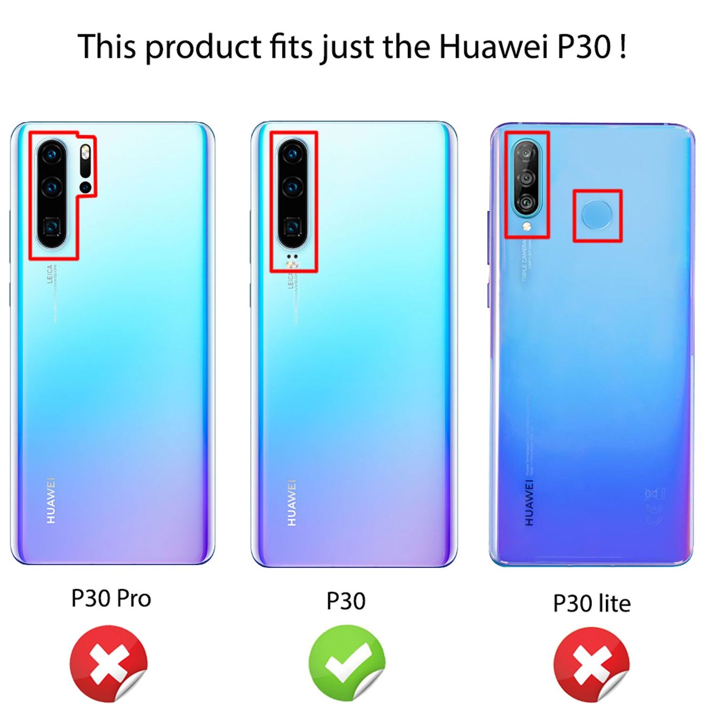 NALIA Hülle kompatibel mit Huawei P30, Motiv Handyhülle Ultra-Slim Silikon Case Crystal Cover Schutzhülle Durchsichtig, Dünne Handy-Tasche Backcover Transparent Bumper