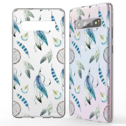 NALIA Handy Hülle für Samsung Galaxy S10, Slim Silikon Hülle Motiv Case Cover