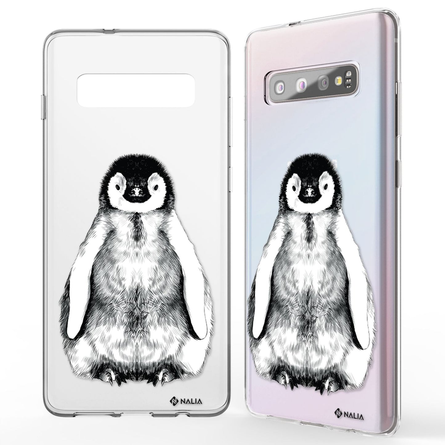 NALIA Handy Hülle für Samsung Galaxy S10, Slim Silikon Hülle Motiv Case Cover