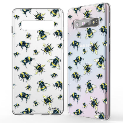 NALIA Handy Hülle für Samsung Galaxy S10, Slim Silikon Hülle Motiv Case Cover
