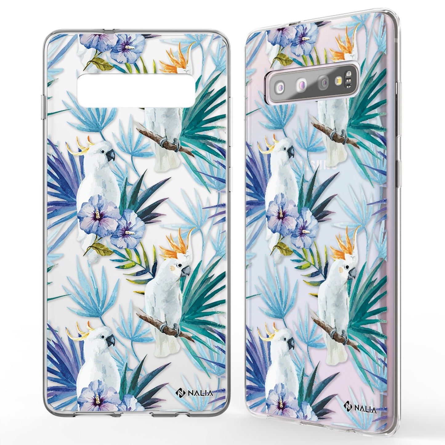 NALIA Handy Hülle für Samsung Galaxy S10, Slim Silikon Hülle Motiv Case Cover