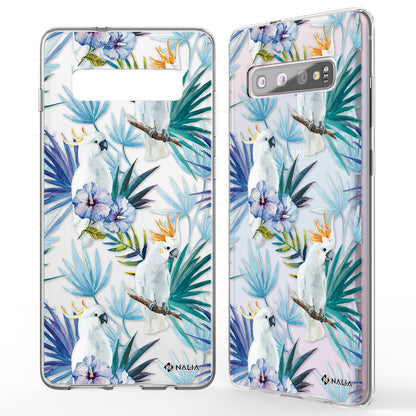 NALIA Handy Hülle für Samsung Galaxy S10, Slim Silikon Hülle Motiv Case Cover