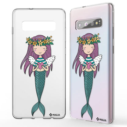 NALIA Handy Hülle für Samsung Galaxy S10, Slim Silikon Hülle Motiv Case Cover