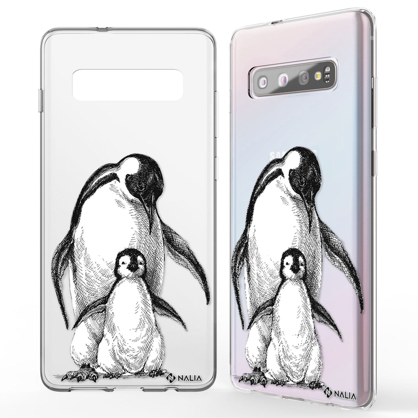 NALIA Handy Hülle für Samsung Galaxy S10, Slim Silikon Hülle Motiv Case Cover