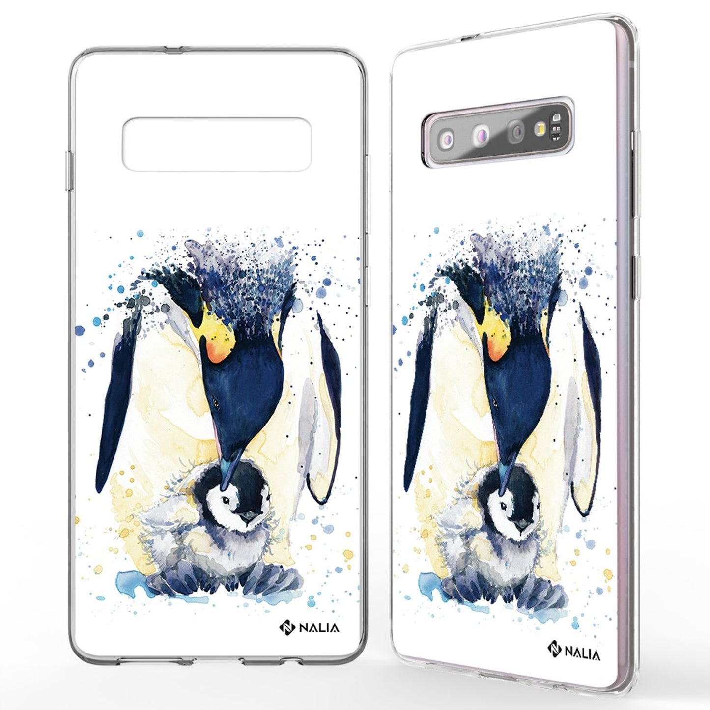 NALIA Handy Hülle für Samsung Galaxy S10, Slim Silikon Hülle Motiv Case Cover