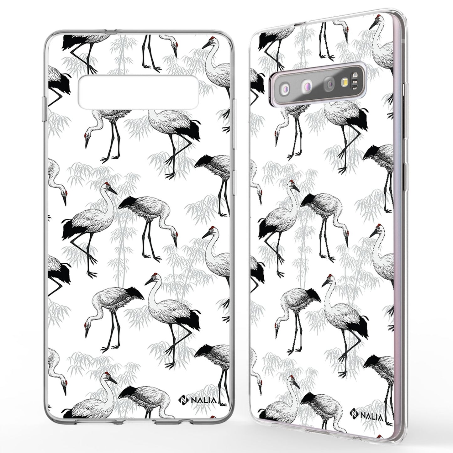 NALIA Handy Hülle für Samsung Galaxy S10, Slim Silikon Hülle Motiv Case Cover