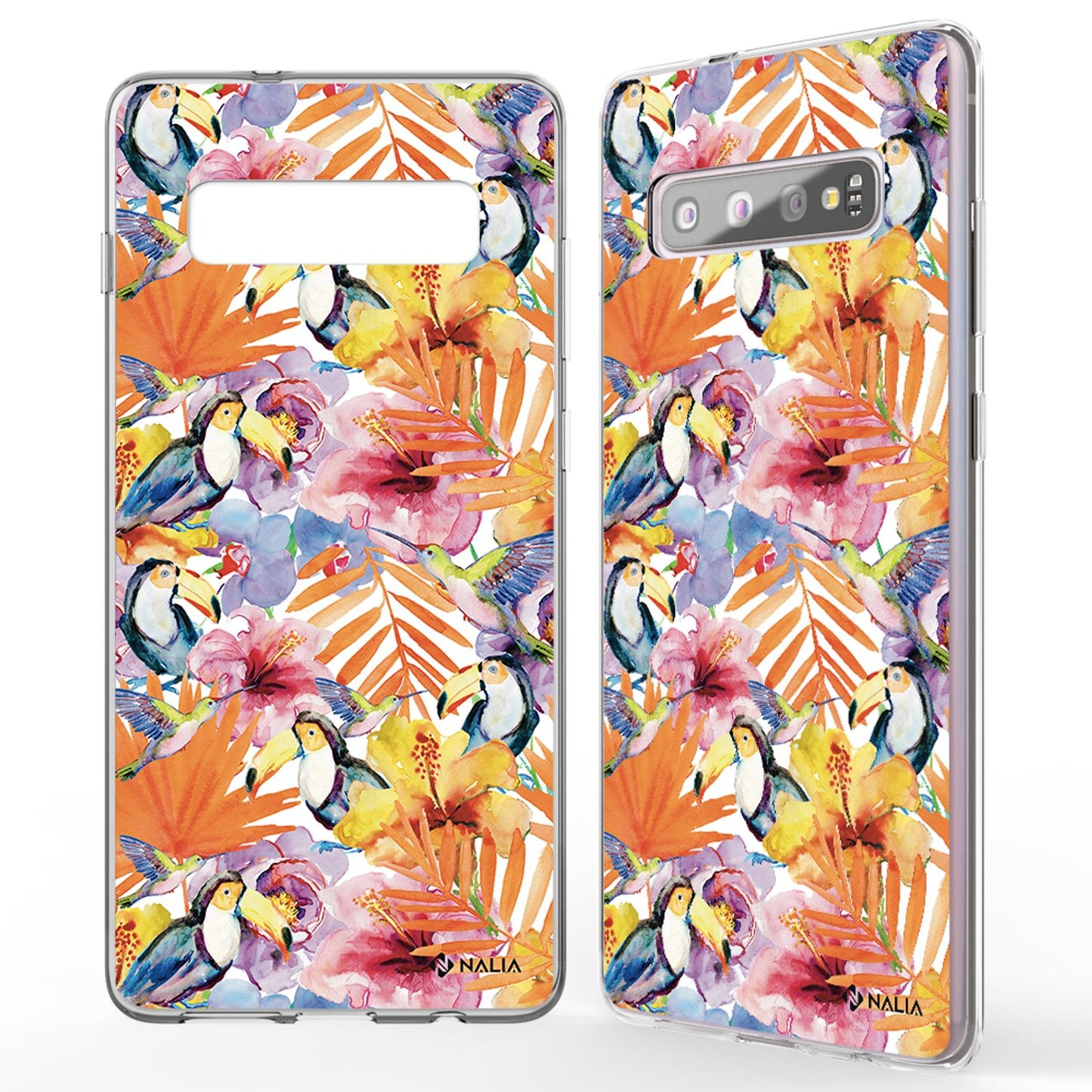 NALIA Handy Hülle für Samsung Galaxy S10, Slim Silikon Hülle Motiv Case Cover
