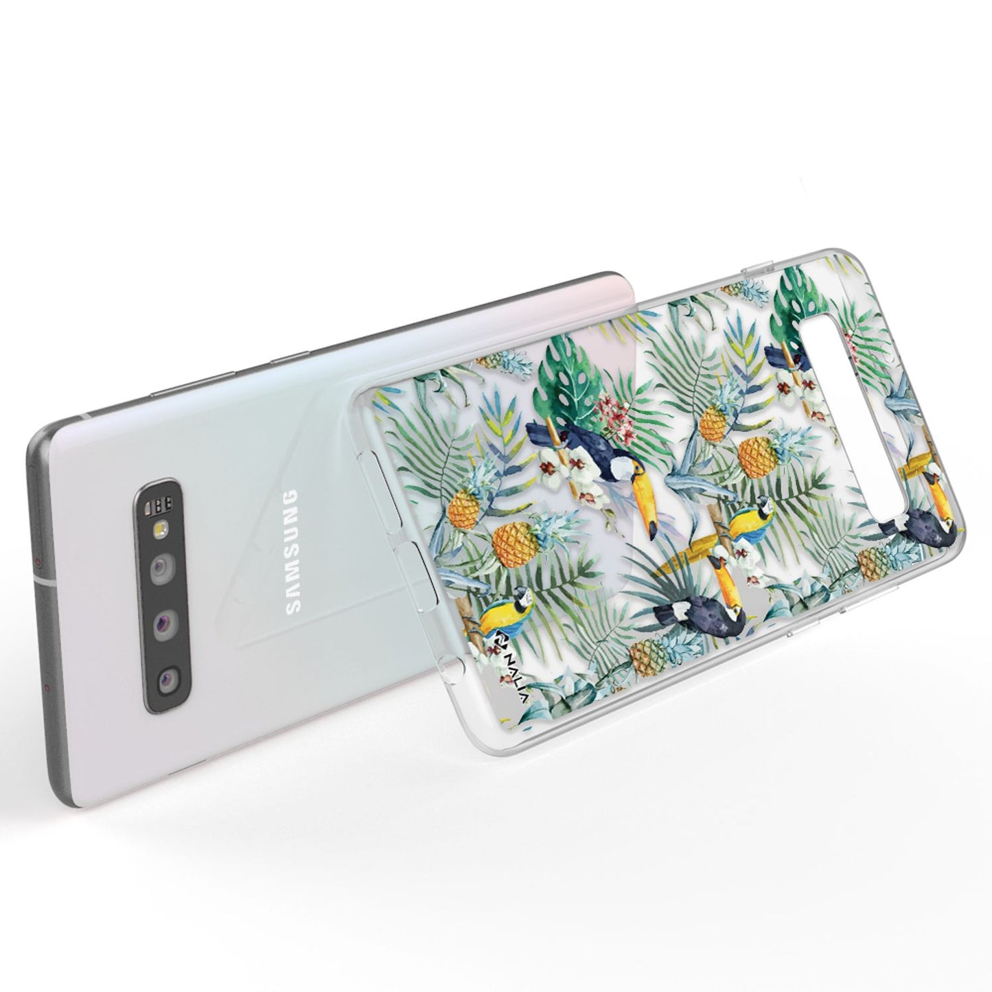 NALIA Handy Hülle für Samsung Galaxy S10, Slim Silikon Hülle Motiv Case Cover