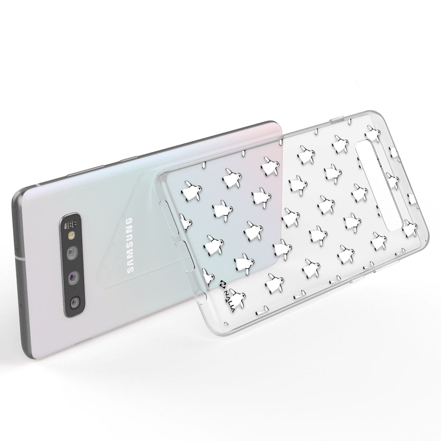 NALIA Handy Hülle für Samsung Galaxy S10, Slim Silikon Hülle Motiv Case Cover