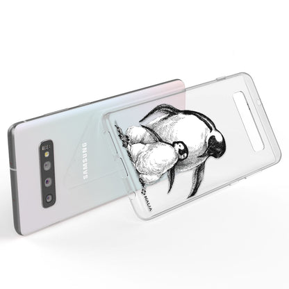 NALIA Handy Hülle für Samsung Galaxy S10, Slim Silikon Hülle Motiv Case Cover
