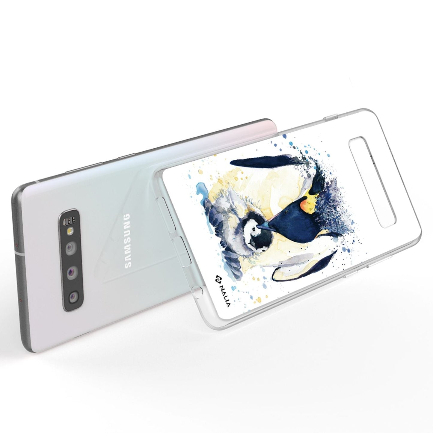 NALIA Handy Hülle für Samsung Galaxy S10, Slim Silikon Hülle Motiv Case Cover