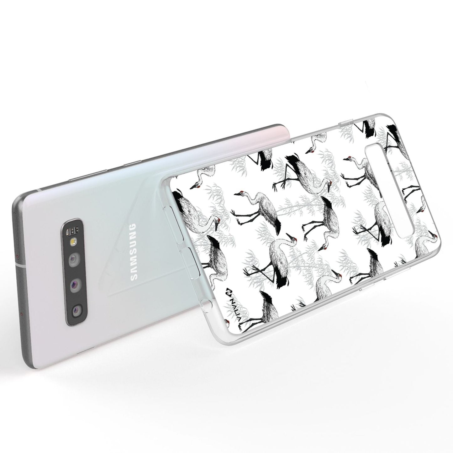 NALIA Handy Hülle für Samsung Galaxy S10, Slim Silikon Hülle Motiv Case Cover