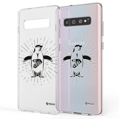 NALIA Handy Hülle für Samsung Galaxy S10, Slim Silikon Hülle Motiv Case Cover