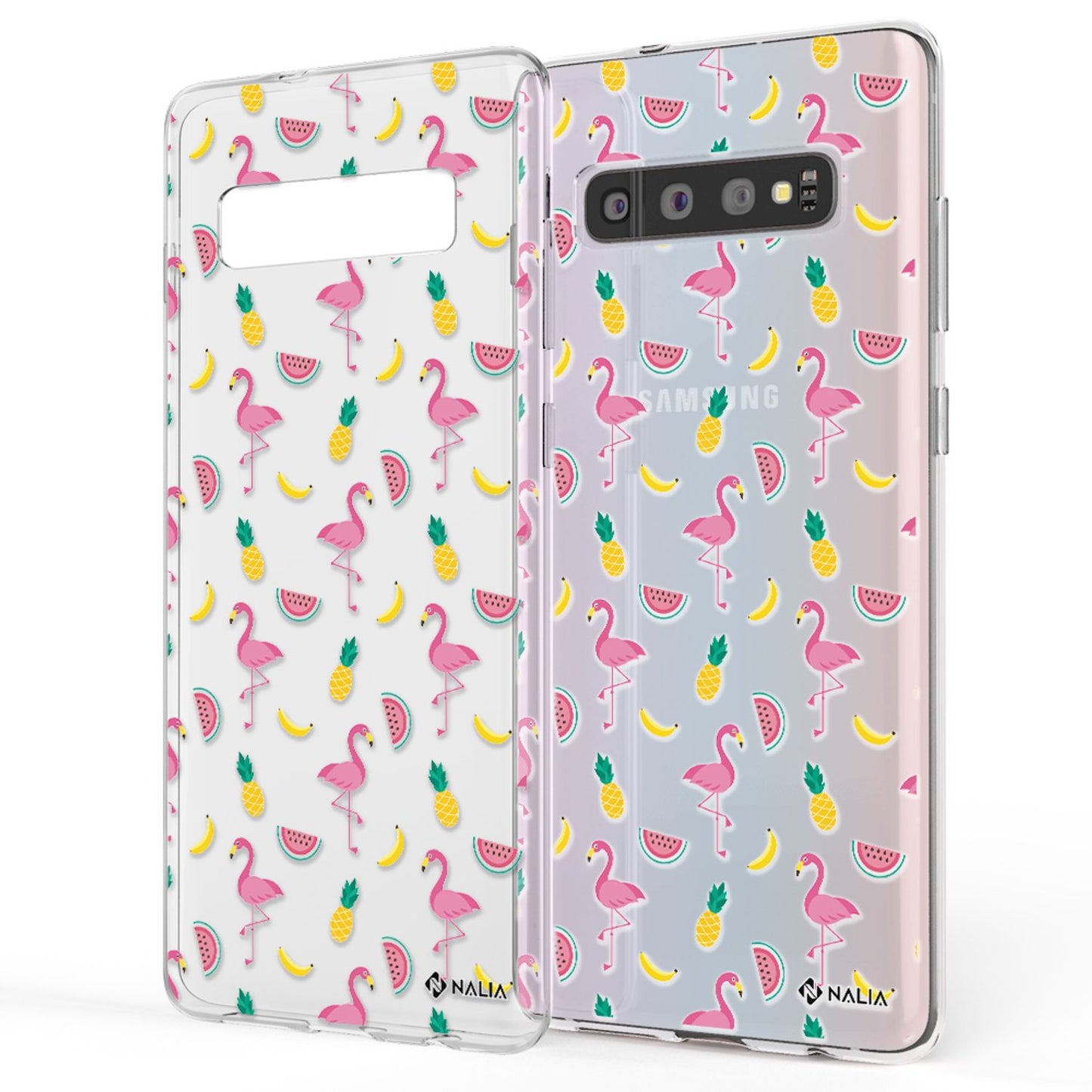 NALIA Handy Hülle für Samsung Galaxy S10, Slim Silikon Hülle Motiv Case Cover