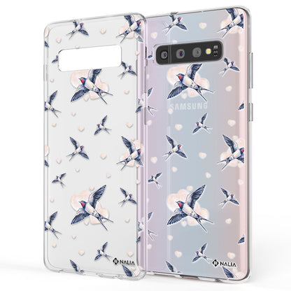 NALIA Handy Hülle für Samsung Galaxy S10, Slim Silikon Hülle Motiv Case Cover