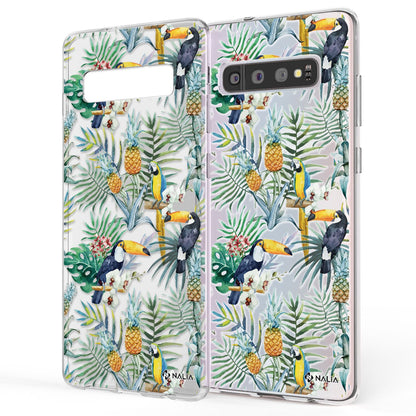 NALIA Handy Hülle für Samsung Galaxy S10, Slim Silikon Hülle Motiv Case Cover