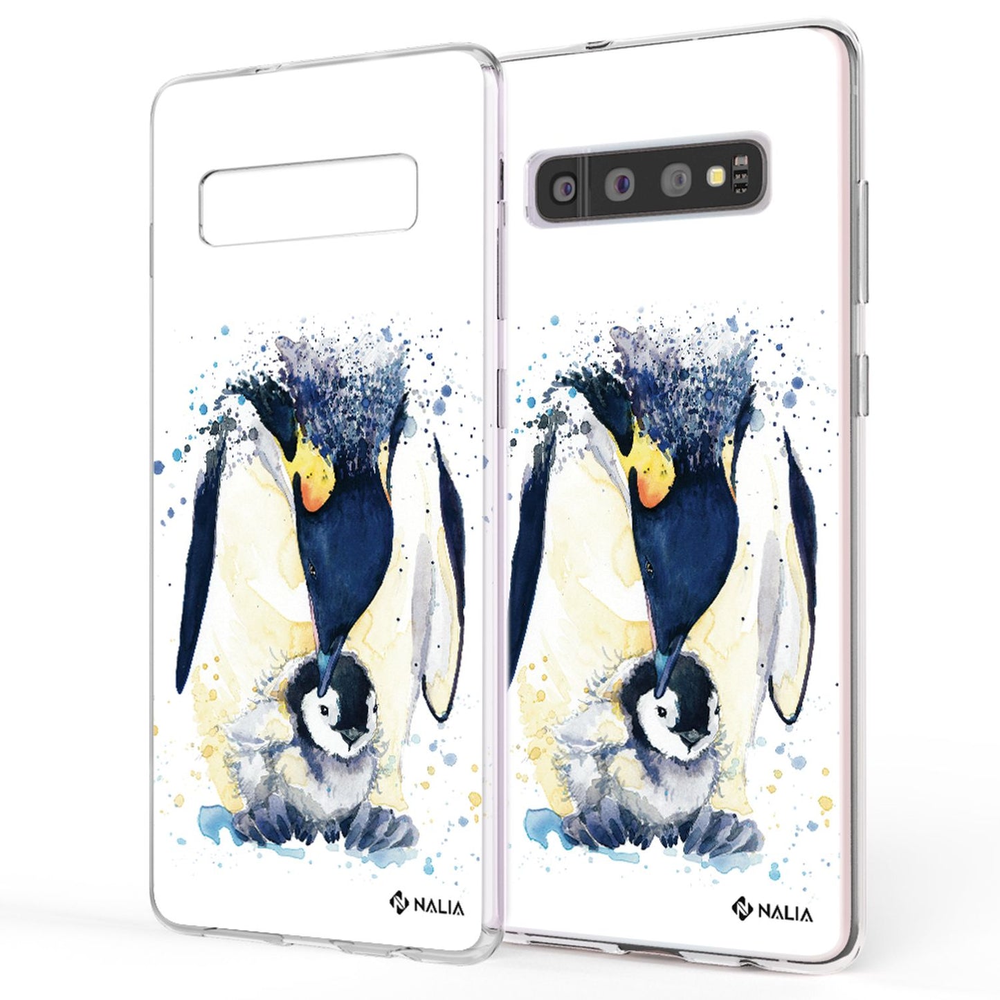 NALIA Handy Hülle für Samsung Galaxy S10, Slim Silikon Hülle Motiv Case Cover