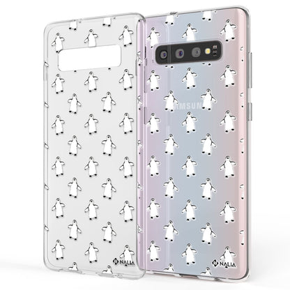 NALIA Handy Hülle für Samsung Galaxy S10, Slim Silikon Hülle Motiv Case Cover