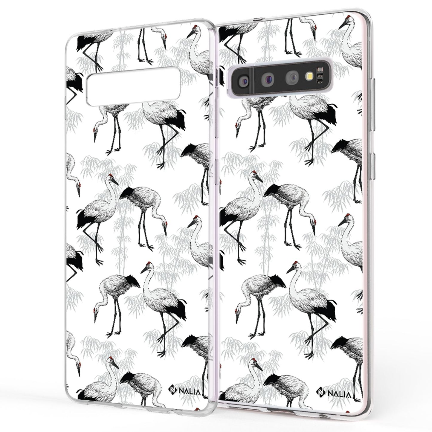 NALIA Handy Hülle für Samsung Galaxy S10, Slim Silikon Hülle Motiv Case Cover