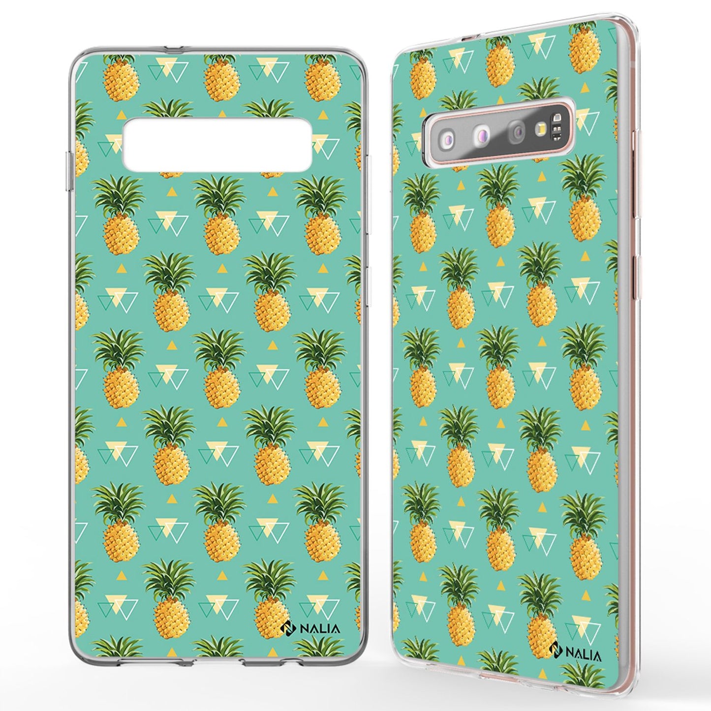 NALIA Handyhülle kompatibel mit Samsung Galaxy S10 Plus, Slim Silikon Hülle Motiv Case Cover Crystal Schutzhülle Durchsichtig Etui Handy-Tasche Backcover Transparent Bumper