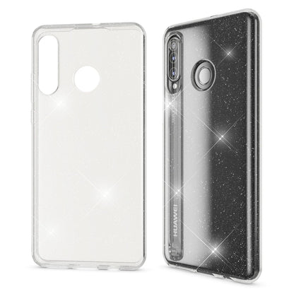NALIA Glitzerhülle für Huawei P30 Lite – Funkelndes Silikon Case – DAZZLIN (Transparent & Stoßfest) – Marke aus Berlin