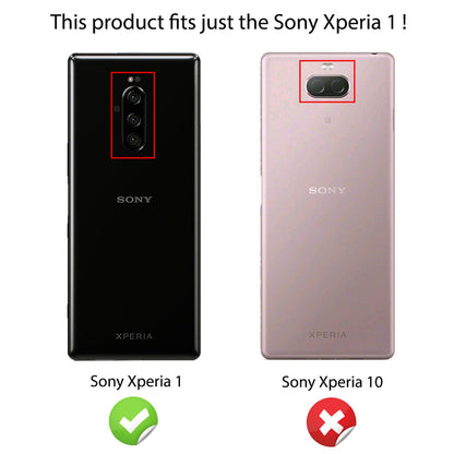 NALIA Silikonhülle für Sony Xperia 1 – Rutschfest & Matt – VORTEX (Gebürstete Optik & Carbon Design) – Marke aus Berlin