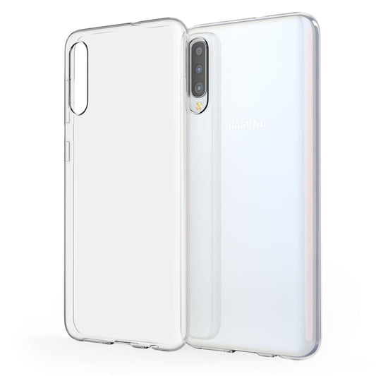 NALIA Transparente Silikonhülle für Samsung Galaxy A50 – Anti-Gelb & Rutschfest – GLAZE (Handyhülle Kristallklar, Schlank & Stoßfest) – Marke aus Berlin