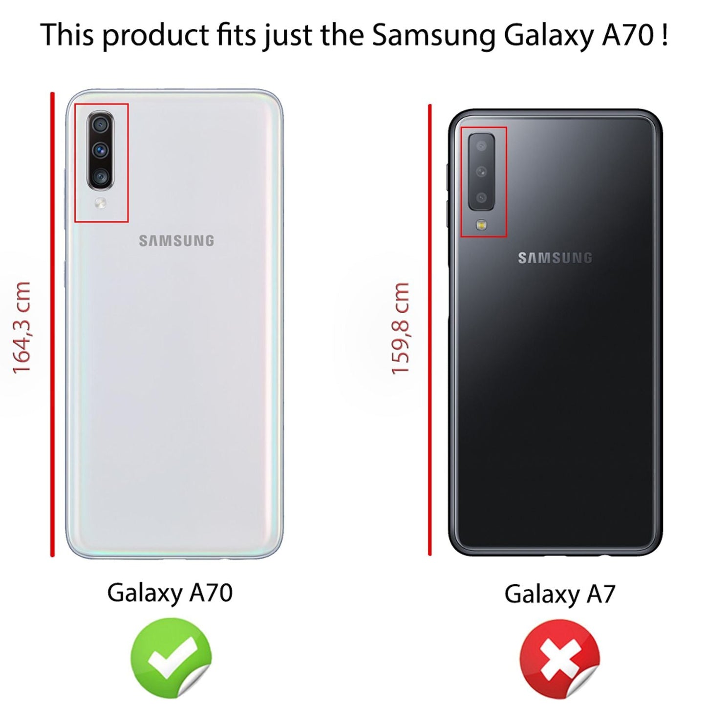 NALIA Transparente Silikonhülle für Samsung Galaxy A70 – Anti-Gelb & Rutschfest – GLAZE (Handyhülle Kristallklar, Schlank & Stoßfest) – Marke aus Berlin