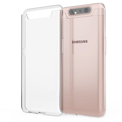 NALIA Handyhülle kompatibel mit Samsung Galaxy A80 Hülle, Dünne Durchsichtige Silikon Schutzhülle Phone Case Soft Cover, Ultra-Slim Bumper Gummi Handy-Tasche Skin Etui Schale Klar Weich - Transparent