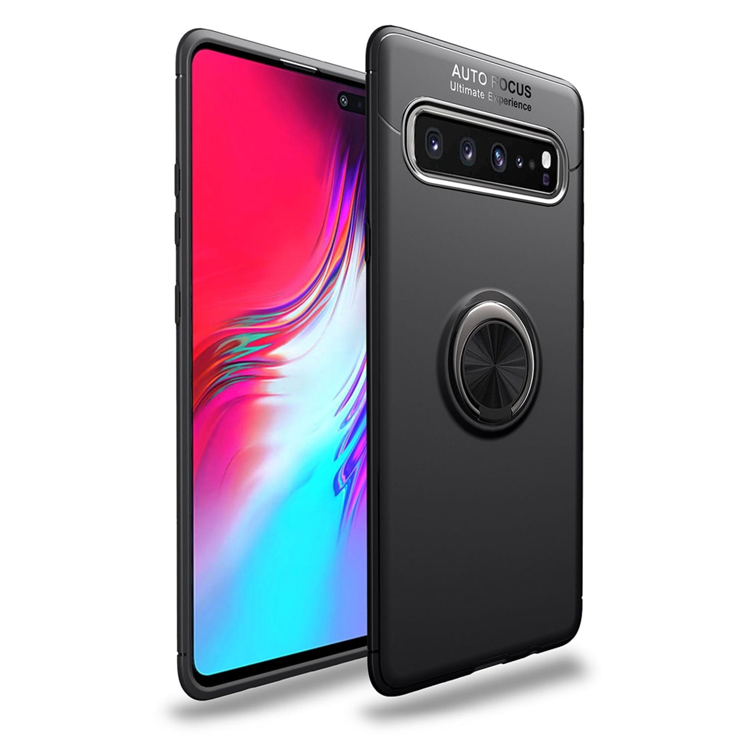 NALIA Ring Hülle kompatibel mit Samsung Galaxy S10 5G, Silikon Handyhülle mit 360 Grad Finger-Halter für magnetische KFZ-Halterung, Schutzhülle Cover Phone Case Handy-Tasche Etui