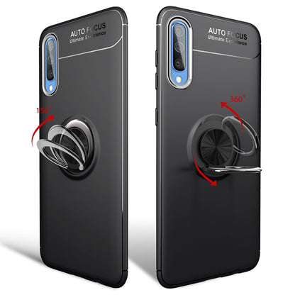 NALIA Ring Hülle kompatibel mit Samsung Galaxy A50, Silikon Handyhülle mit 360 Grad Finger-Halter für magnetische KFZ-Halterung, Schutzhülle Cover Phone Case Handy-Tasche Etui