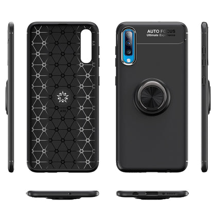 NALIA Ring Hülle kompatibel mit Samsung Galaxy A50, Silikon Handyhülle mit 360 Grad Finger-Halter für magnetische KFZ-Halterung, Schutzhülle Cover Phone Case Handy-Tasche Etui