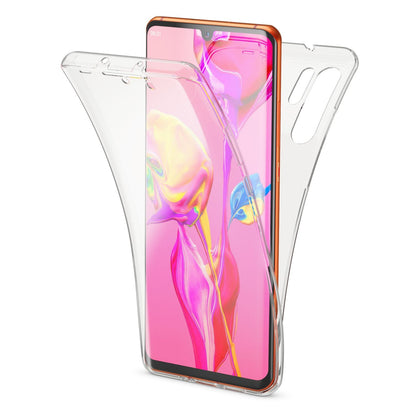 NALIA 360 Grad Handyhülle kompatibel mit Huawei P30 Pro, Dünne Full-Body Silikon Hülle Rundum Cover Case, Ultra-Slim Schutzhülle Handy-Tasche, Phone Komplett-Schutz & Displayschutz