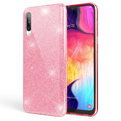NALIA Glitzer Hülle kompatibel mit Samsung Galaxy A70, Diamant Schutzhülle Glitter Case Bling Cover Silikon Handyhülle Dünn, Ultra-Slim Phone Backcover Handy-Tasche Diamond Bumper Etui