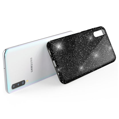 NALIA Glitzer Hülle kompatibel mit Samsung Galaxy A70, Diamant Schutzhülle Glitter Case Bling Cover Silikon Handyhülle Dünn, Ultra-Slim Phone Backcover Handy-Tasche Diamond Bumper Etui