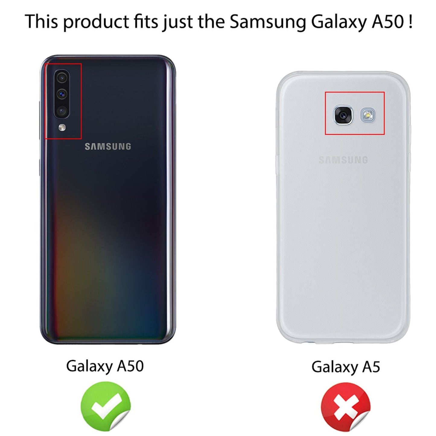NALIA Glitzerhülle für Samsung Galaxy A50 – Funkelndes Silikon Case – DAZZLIN (Transparent & Stoßfest) – Marke aus Berlin