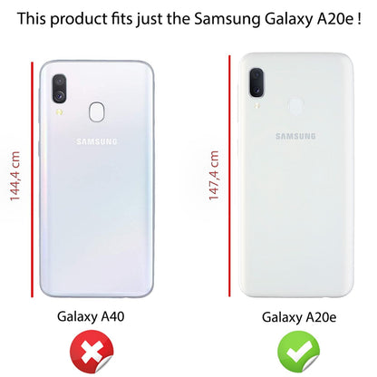 NALIA Glitzerhülle für Samsung Galaxy A20e – Funkelndes Silikon Case – DAZZLIN (Transparent & Stoßfest) – Marke aus Berlin
