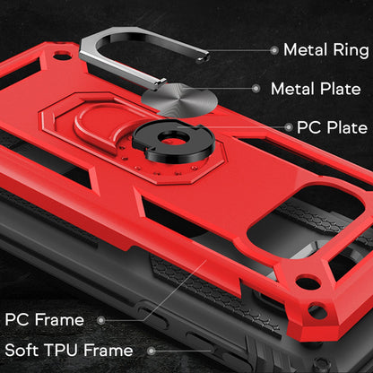 NALIA Panzerhülle für Samsung Galaxy S10e – Ring-Ständer 360° & Magnet-Halterung Kompatibel – RINGDEFEND (Stoßfestes Outdoor Case) – Marke aus Berlin