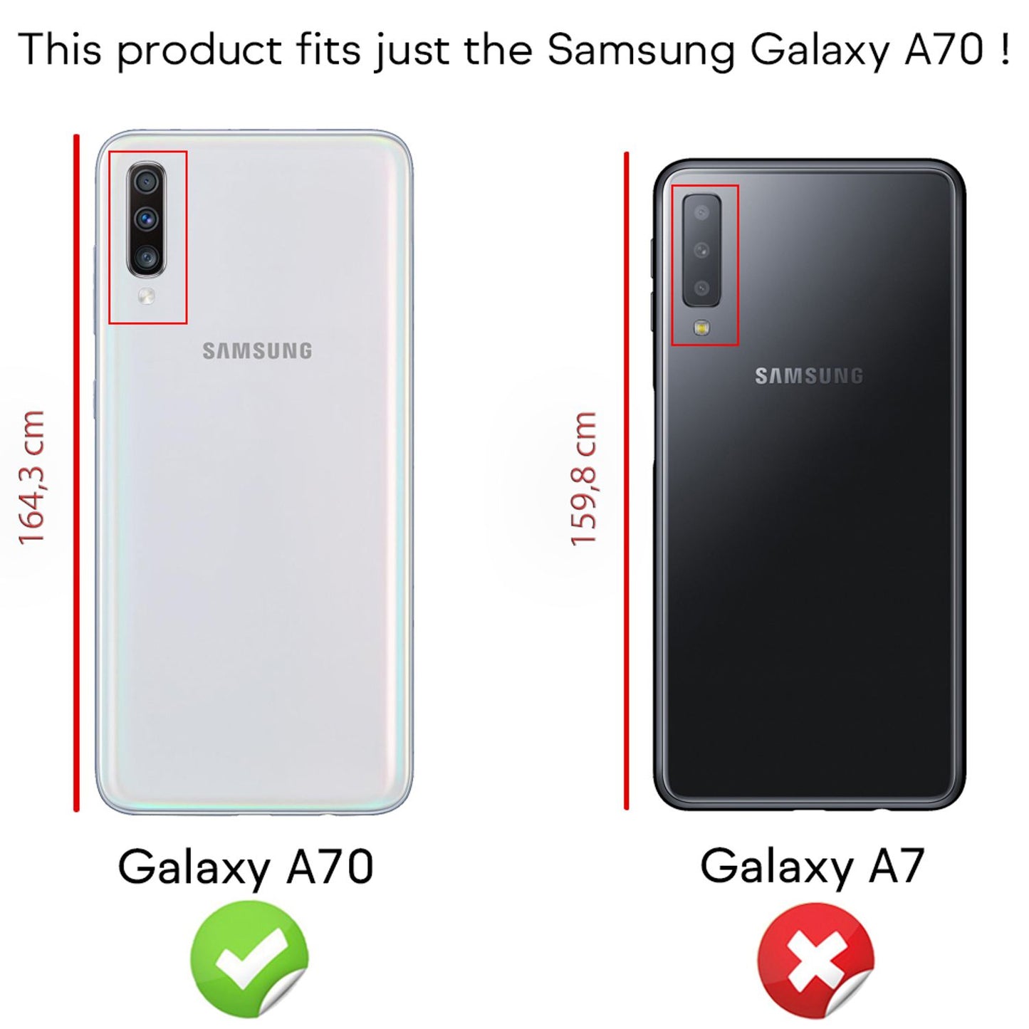 NALIA Ring Hülle + Schutzglas kompatibel mit Samsung Galaxy A70, 9H Displayschutz & 360° Finger-Halter Handyhülle für magnetische KFZ-Halterung, Silikon Cover & Hard-Case Bumper