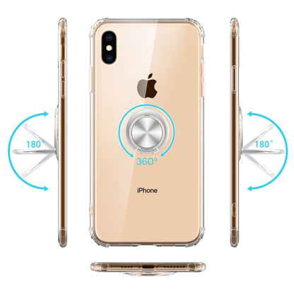 NALIA Push Ring Hülle kompatibel mit iPhone XS Max, 360° Finger-Halter mit Push-Funktion, für magnetische KFZ-Halterung, Silikon Schutzhülle Cover Phone Case Handyhülle Schale