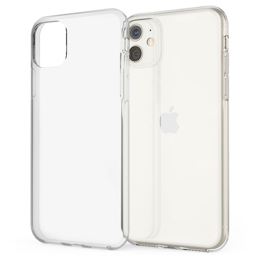 NALIA Transparente Silikonhülle für iPhone 11 – Anti-Gelb & Rutschfest – GLAZE (Handyhülle Kristallklar, Schlank & Stoßfest) – Marke aus Berlin