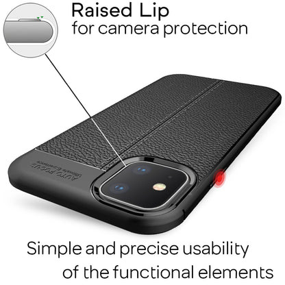 NALIA Leder-Optik Silikon Case für iPhone 11 – Griffig & Matt – BARRON Handyhülle (Anti-Fingerprint, Stoßfest & Robust) – Marke aus Berlin