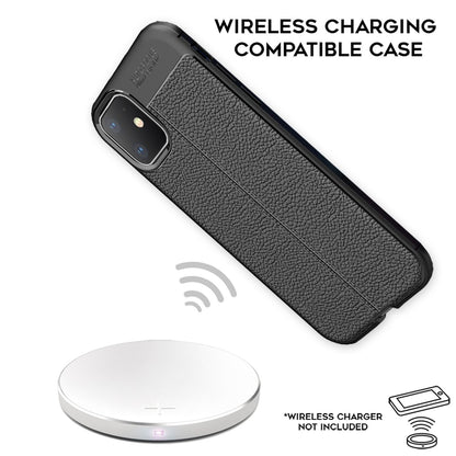 NALIA Leder-Optik Silikon Case für iPhone 11 – Griffig & Matt – BARRON Handyhülle (Anti-Fingerprint, Stoßfest & Robust) – Marke aus Berlin