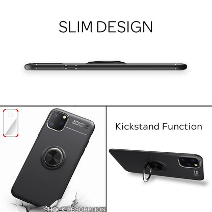 NALIA Ring Hülle kompatibel mit iPhone 11 Pro Max, Silikon Handyhülle mit 360 Grad Finger-Halter für magnetische KFZ-Halterung, Schutzhülle Cover Phone Case Handy-Tasche Etui Bumper