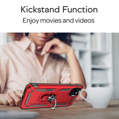 NALIA Panzerhülle für iPhone 11 Pro Max – Ring-Ständer 360° & Magnet-Halterung Kompatibel – RINGDEFEND (Stoßfestes Outdoor Case) – Marke aus Berlin