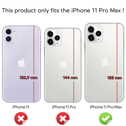 NALIA Glitzerhülle für iPhone 11 Pro Max – Funkelndes Silikon Case – DAZZLIN (Transparent & Stoßfest) – Marke aus Berlin