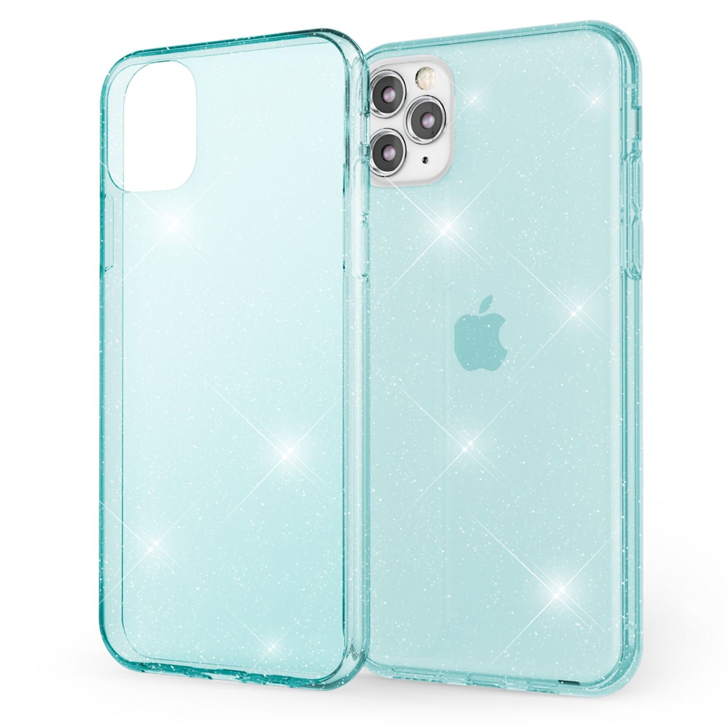 NALIA Glitzerhülle für iPhone 11 Pro – Funkelndes Silikon Case – DAZZLIN (Transparent & Stoßfest) – Marke aus Berlin