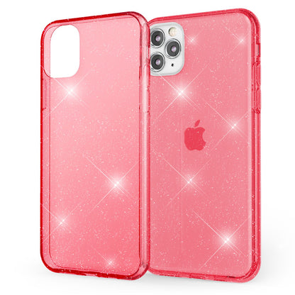 NALIA Glitzerhülle für iPhone 11 Pro – Funkelndes Silikon Case – DAZZLIN (Transparent & Stoßfest) – Marke aus Berlin