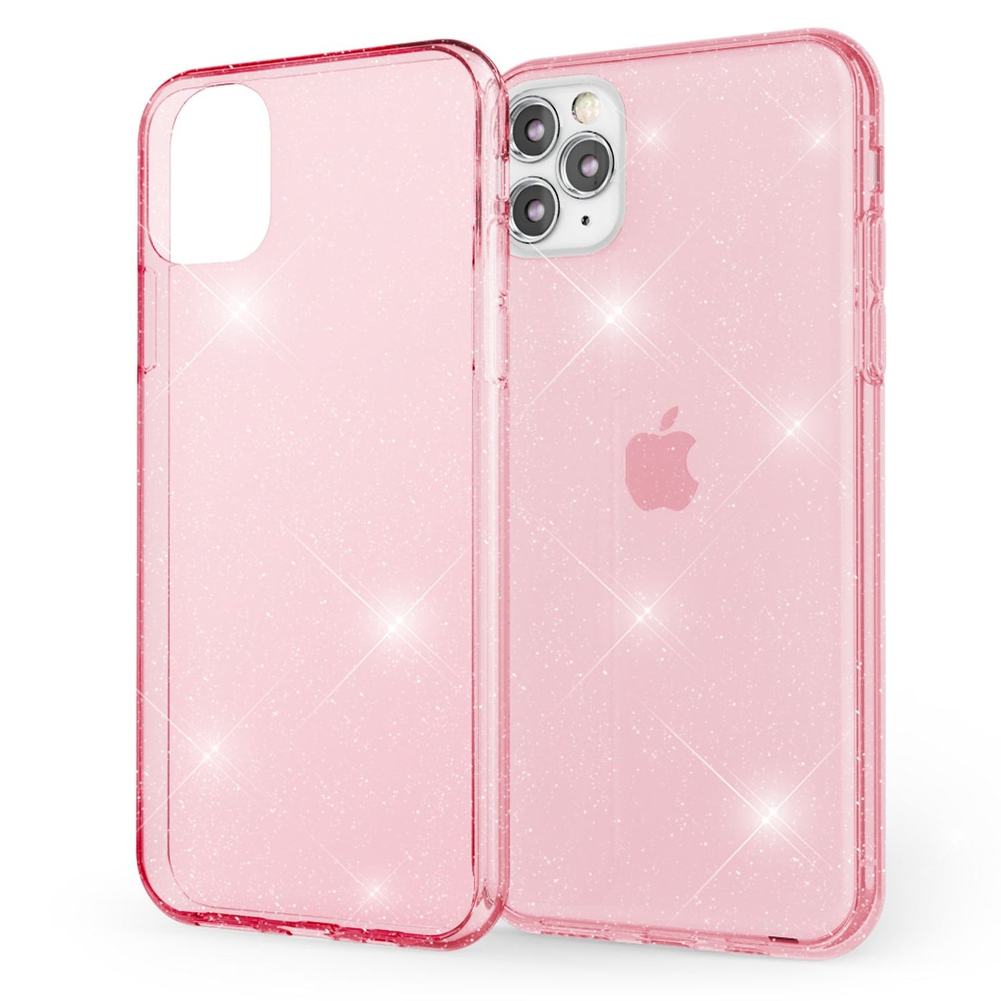 NALIA Glitzerhülle für iPhone 11 Pro – Funkelndes Silikon Case – DAZZLIN (Transparent & Stoßfest) – Marke aus Berlin